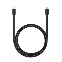 Кабель Satechi 240W Thunderbolt 5 Pro USB-C - USB-C Cable. Длина: 1м. Цвет: черный (ST-YTB5100K)