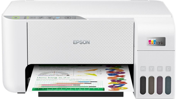 МФУ струйное Epson L3256 цветная печать, A4, с СНПЧ, белый [c11cj67411/421/504/524/516/519]