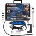 Гравер электрический ручной с набором аксессуаров Forsage (130W, 220V, 10000-32000об/мин, цанга 2.3, 3.2мм) в кейсе F-GM10-150E(28422)
