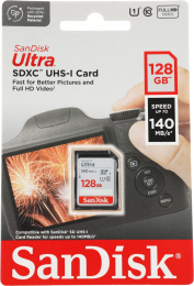 Карта памяти SDXC 128GB UHS-I SDSDUNB-128G-GN6IN SANDISK