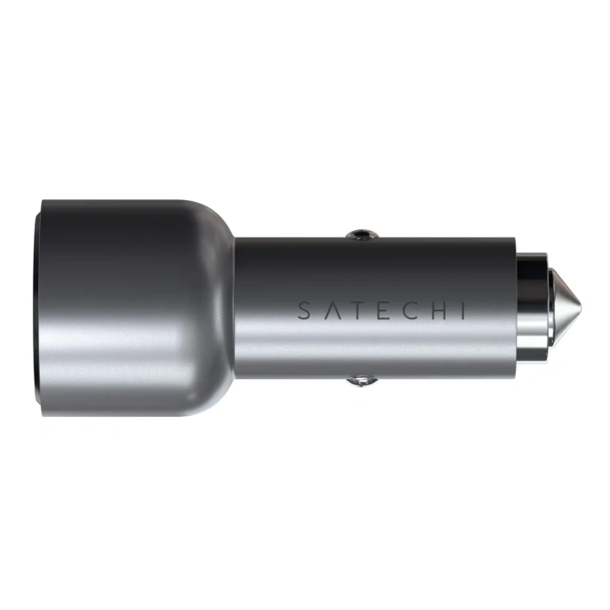 Автомобильное зарядное устройство Satechi 40W Dual USB-C Car Charger. Цвет: Серый космос ST-U2C40CCM