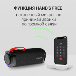 Колонка порт. Digma D-PS1522 черный 60W 2.0 BT 10м 3000mAh (PS1522B)
