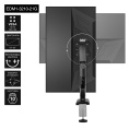 Кронштейн для монитора 13"-32" настольный ExeGate EDM1-3210-21G (алюминий, газовая пружина, VESA 75x75, 100x100, макс.нагрузка 10 кг, наклон -45°/+90°, поворот -90°/+90°, вращение 360°, 2 способа крепления: сквозное и струбцина, цвет черный) EX297361RUS