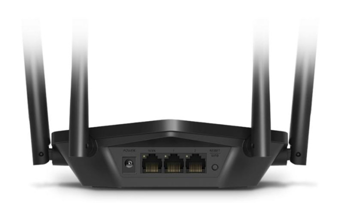 Роутер беспроводной Mercusys MR60X AX1500 10/100/1000BASE-TX черный