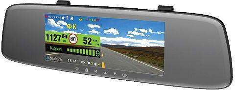 Видеорегистратор с радар-детектором Sho-Me Combo Mirror GPS ГЛОНАСС черный
