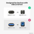 Кабель для принтера UGREEN US135 20847 USB 2.0 Am to USB-Bm Print Cable. Длина: 2 м. Цвет: черный