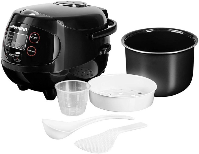 REDMOND RMC-03 Мультиварка , 350 Вт, 2 л, 9 программ, чёрный