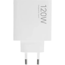 Сетевое зарядное устройство Xiaomi 120W HyperCharge Combo (Type-A) EU,  USB-A,  120Вт, 6A, белый [bhr9462eu]