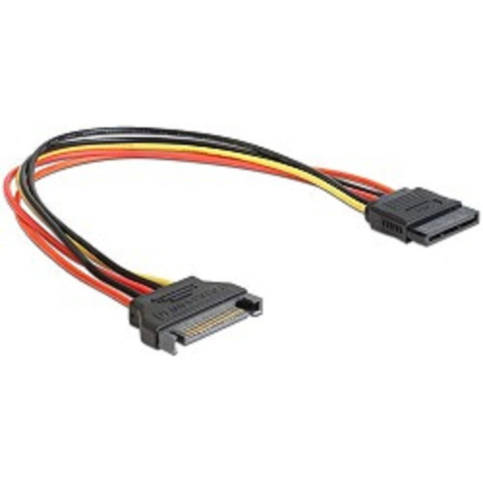 Кабель Cablexpert CC-SATAMF-01 Удлинитель кабеля питания SATA Cablexpert 15pin M /15pin F 30см