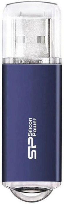 Флешка USB Silicon Power Ultima II-I Series 64ГБ, USB2.0, синий [sp064gbuf2m01v1b]