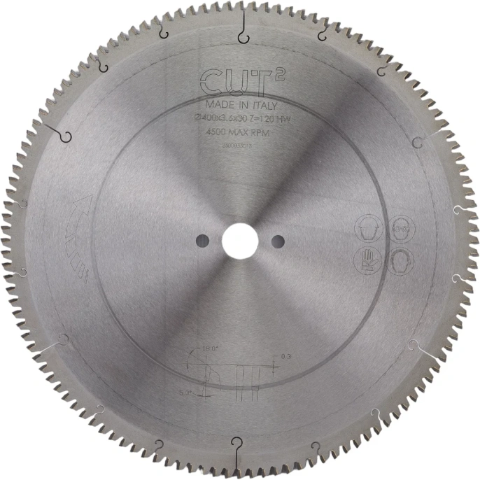 Диск пильный по ПВХ и алюминию HM (400х3.6х30 мм; Z=120; NEG) CUT2 20337