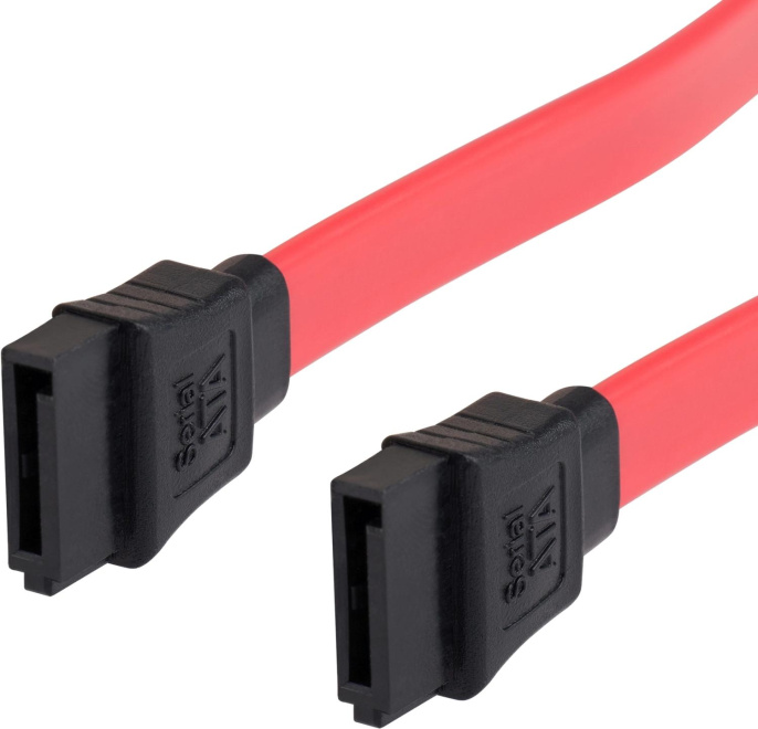 Кабель SATA Buro SATA (прямой) -  SATA (прямой),  0.5м,  красный [bu-sata-sata0.5m]