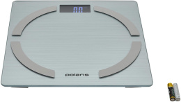 Весы напольные электронные Polaris PWS 1886 IQ Home макс.180кг серебристый