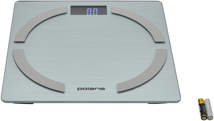 Весы напольные электронные Polaris PWS 1886 IQ Home макс.180кг серебристый