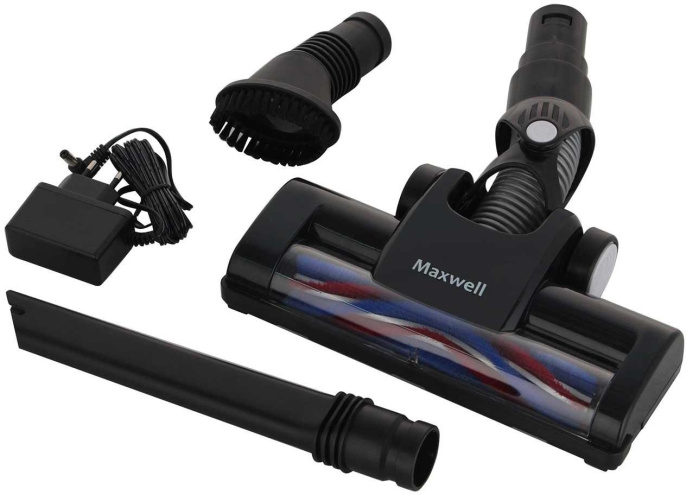 Вертикальный пылесос Maxwell MW-3246, 120Вт, белый/черный