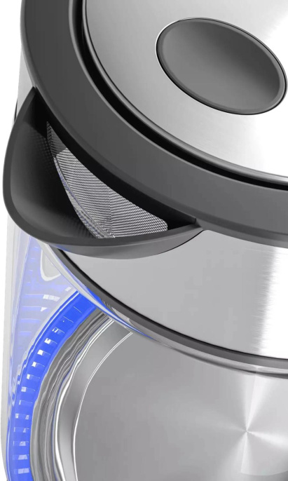 Чайник электрический Candy CK-303, 1.8л, Металл/стекло/пластик