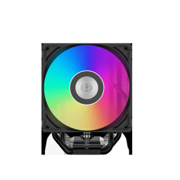 Кулер для процессора CPU Cooler PCCooler RT500 Digital ARGB BK 240W, 4-pin PWM, LED temp., 152mm, Al/Cu, 5x6mm, ARGB, 1x120mm, 73.32CFM, 34.9dBA, 2200RPM, S: 1851/1700/1200/115X, AM5/AM4, black