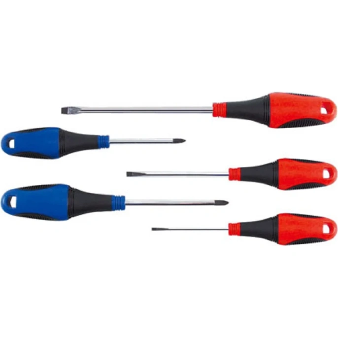Набор отверток AmPro с отверстием в ручке 5 предметов, крест и шлиц T32890