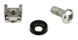 Винт Hyperline CNS-M6-16-50 М6х16 с гайкой с шайбой упак.:50шт