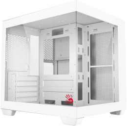 Корпус mATX BLOODY CC-121, Mini-Tower, без БП,  белый [cc-121-wh]