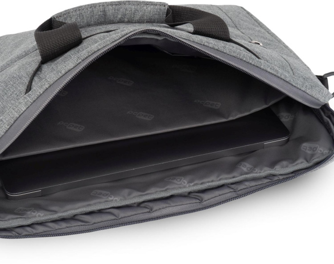 Сумка для ноутбука 15.6" PC Pet PCP15B2GY серый/черный полиэстер