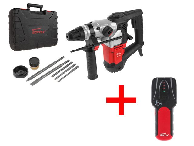 Перфоратор WORTEX RH 3231-1 в чем. + 2 зубила, 3 сверла +АКЦИЯ MD3009000019 RH323111129А7