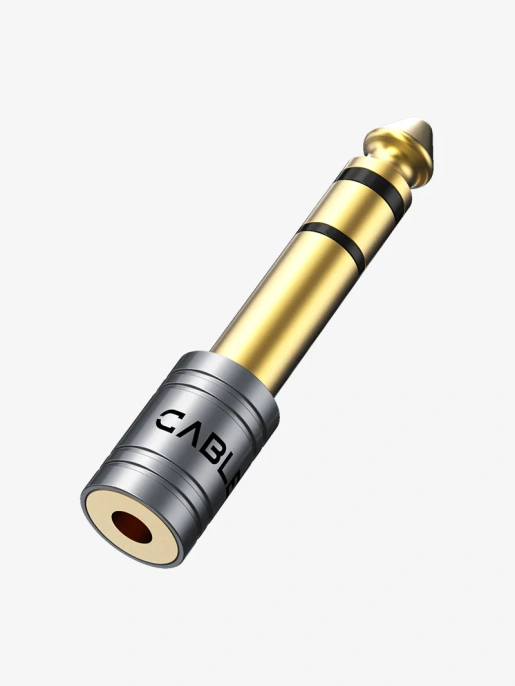 Аудиоадаптер CABLETIME CPA3G (CT-6M3F-AG) 6,3 мм на 3,5 мм