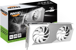 Видеокарта INNO3D RTX 5060 Ti Twin X2 OC WHITE//RTX5060Ti, HDMI, DP*3, 8G,D7 N506T2-08D7X-193075W