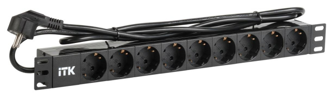 Блок распределения питания ITK PH22-9D1 гор.размещ. 9xSchuko базовые 16A Schuko 2м