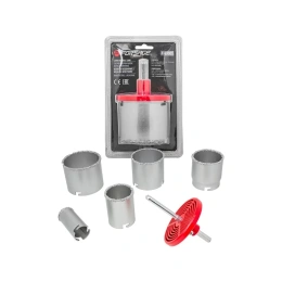 Набор сверл корончатых по плитке и керамограниту 7 предметов (33, 53, 67, 73, 83 мм в блистере) Forsage F-03301 52803