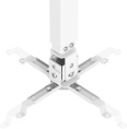 Кронштейн для проектора Cactus CS-VM-PRE01-WT, до 20кг, настенный и потолочный, поворот и наклон, белый