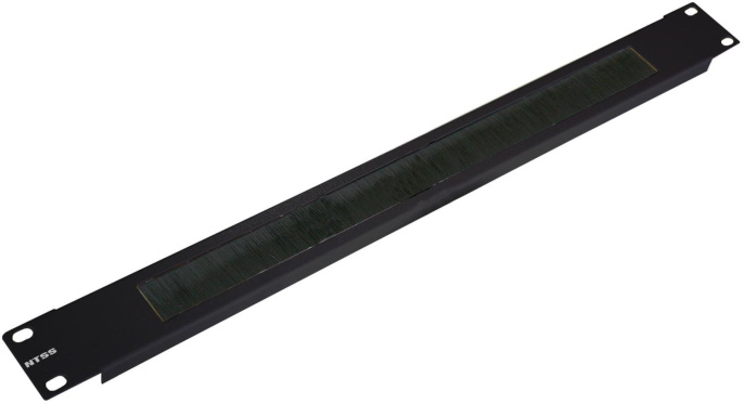 Кабельный органайзер гориз. NTSS (NTSS-BO-1U-BL) односторонний щетки 1U шир.:19"