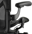 Кресло HERMAN MILLER Aeron C Large, на колесиках, сетка, черный [aeron c large black]