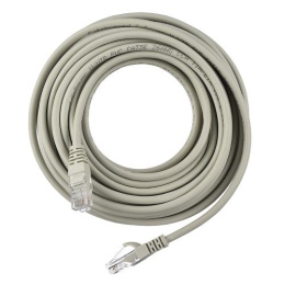 Патч-корд GoPower RJ-45 m -RJ-45 m 10.0м кат.5е ПВХ 26AWG CCA серый в пакете 1/25 00-00029038