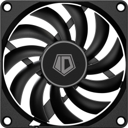 Вентилятор ID-COOLING NO-8010-PWM 80мм, 4-pin, 3000об/мин, 27.8 дБ, черный, Ret