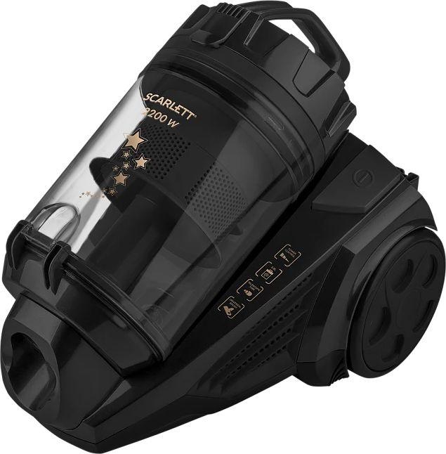 Пылесос Scarlett Золотая коллекция SC-VC80C307, 2200Вт, черный/черный