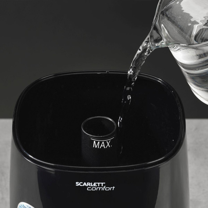 Увлажнитель воздуха ультразвуковой Scarlett SC-AH986M24,  3.8л,  черный