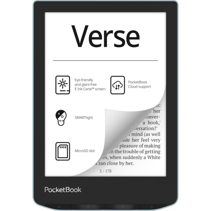 Электронная книга PocketBook 629 Bright Blue CIS PB629-2-CIS E Ink Carta, 758x1024, 6'', DPI 212, 16 отенков серого, 2 x 1 ГГц, RAM 512MB, 8 Gb, 1500 mAh Li-Ion Polymer , Wi-Fi 2.4 GHz, USB Type-C, microSD slot, OS Linux 3.10.65, мультисенсорный, под