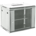 Шкаф коммутационный REXANT 04-0664-111 настенный,  стеклянная передняя дверь,  6U,  600x368x450 мм