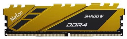 Оперативная память Netac Shadow 16GB DDR4-3200 PC4-25600 C16 16-20-20-40 1.35V XMP Memory module DIMM Yellow NTSDD4P32SP-16Y