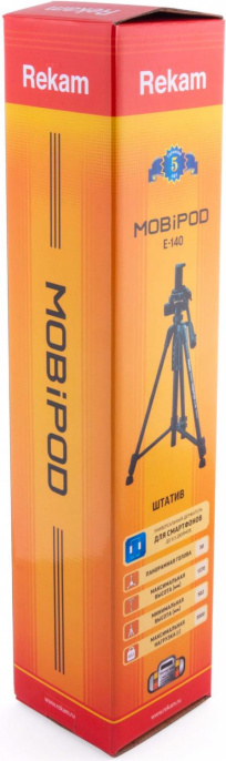Штатив-трипод Rekam MOBIPOD E-140, черный