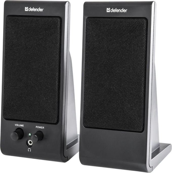 Defender SPK 165 /170 черные {2.0, 2х2 W, разъем для наушников, USB} [65165]