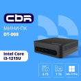 CBR MiniPC-DT008 Intel i3-1215U /8Gb DDR4/512Gb SSD PCIe / W11Pro / 2 х USB 2.0, 2 х HDMI, 2 х USB 3.2, USB-C 3.0, USB-C 2.0, 3.5mm Combo Jack, RJ-45,VESA 75*75/100*100