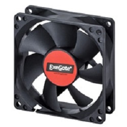Вентилятор 12В DC ExeGate ExtraPower EP08015S3P (80x80x15 мм, Sleeve bearing (подшипник скольжения), 3pin, 2500RPM, 25dBA) EX283374RUS