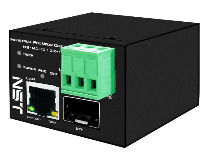 Промышленный компактный Ultra PoE медиаконвертер Gigabit Ethernet/ Промышленный компактный Ultra PoE медиаконвертер Gigabit Ethernet, SFP 1000Мбит/c, RJ45 10/100/1000Мбит/c, поддержка LFP. Порт PoE: до 90W IEEE 802.3af/at/bt . Автоматическое определение (