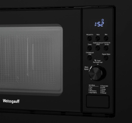 Встраиваемая микроволновая печь WEISSGAUFF HMT-620 B Grill, 20л, 700Вт, черный [435130]