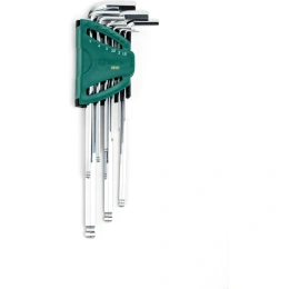 Шестигранники SATA 9 предметов сферические концы пластиковый блистер SVCM+ 09101