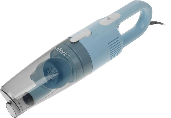 Ручной пылесос (handstick) KitFort КТ-586-2, 600Вт, голубой/белый
