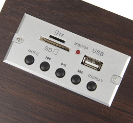 Радиоприемник настольный Hyundai H-SRS200 вишня USB SD/microSD