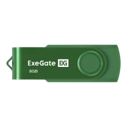 USB-флеш накопитель ExeGate Jet 8GB зеленый USB2.0, 480Mbps, пластик/металл EX302036RUS